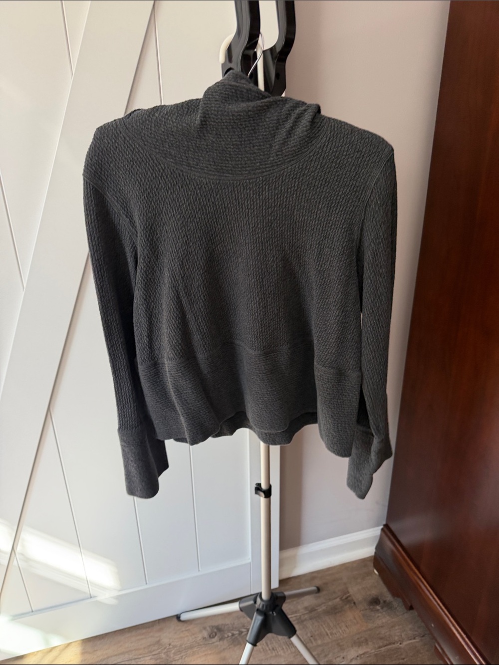 lululemon athletica Dark Charcoal Textured Turtleneck Sweater